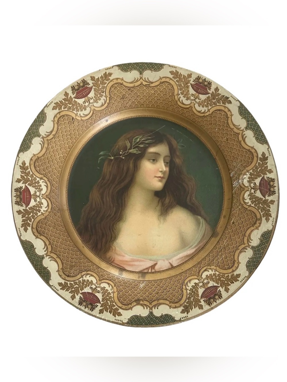 Antique Early 1900’s Vienna Art Lithograph Tray